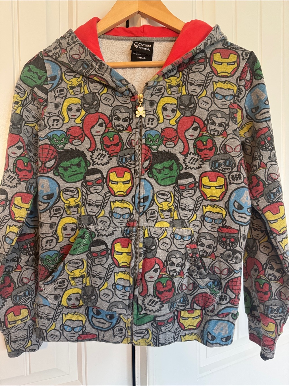 tokidoki Hooded Jacket - Red and Gray